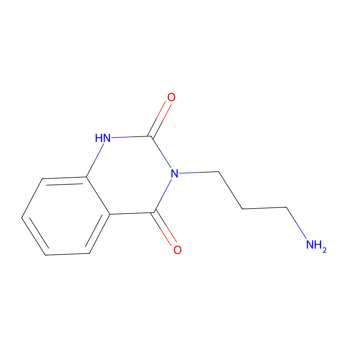 3-(3-Aminopropyl)-1,2,3,4-tetrahydroquinazoline-2,4-dione molecular structure, CAS 1426139-33-4