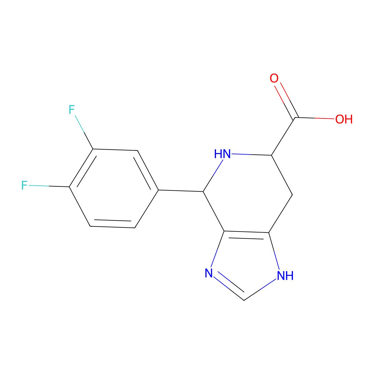 4-(3,4-Difluorophenyl)-3H,4H,5H,6H,7H-imidazo[4,5-c]pyridine-6-carboxylic acid molecular structure, CAS 1426142-63-3