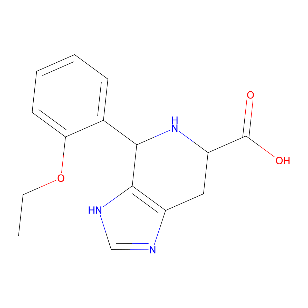 4-(2-Ethoxyphenyl)-3H,4H,5H,6H,7H-imidazo[4,5-c]pyridine-6-carboxylic acid molecular structure, CAS 1426142-74-6