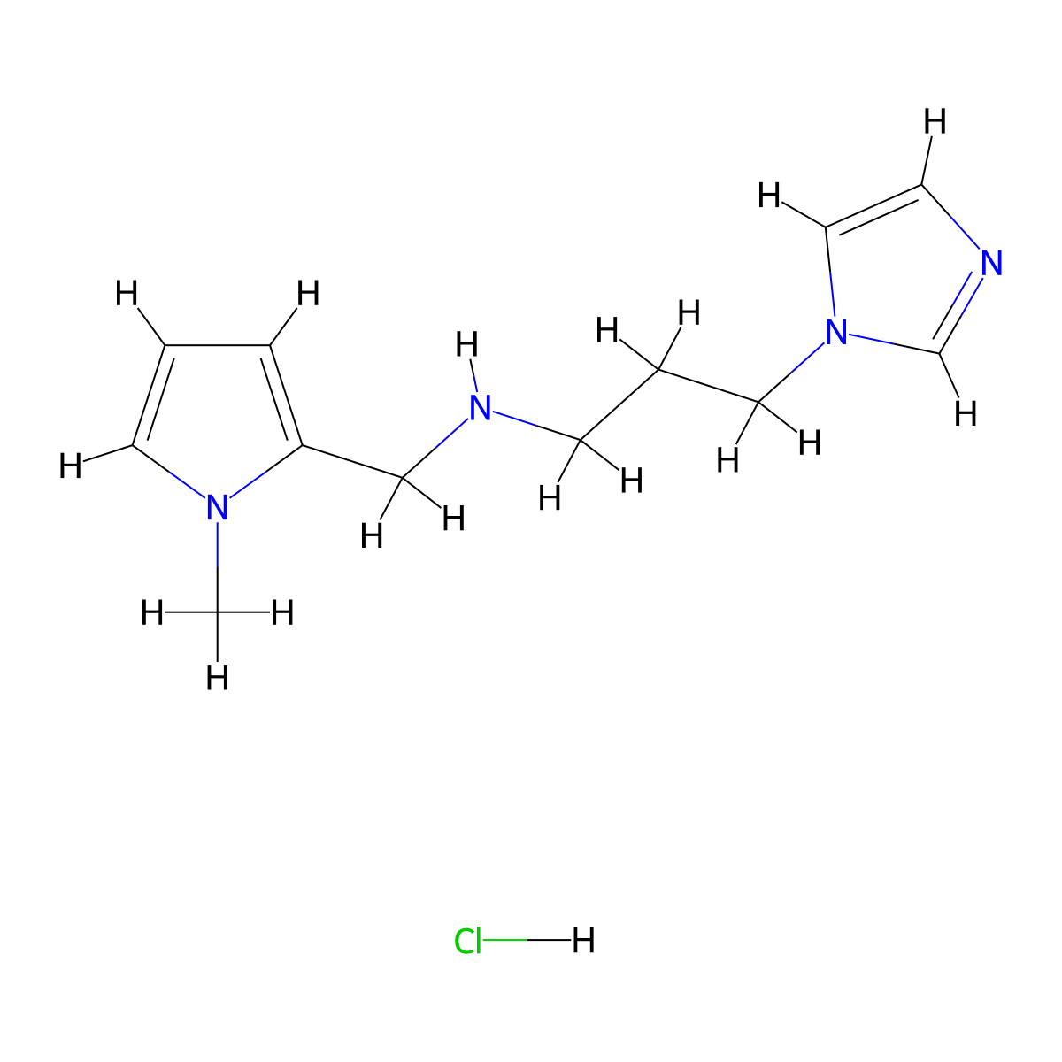 [3-(1H-Imidazol-1-yl)propyl][(1-methyl-1H-pyrrol-2-yl)methyl]amine hydrochloride molecular structure, CAS 1426142-77-9