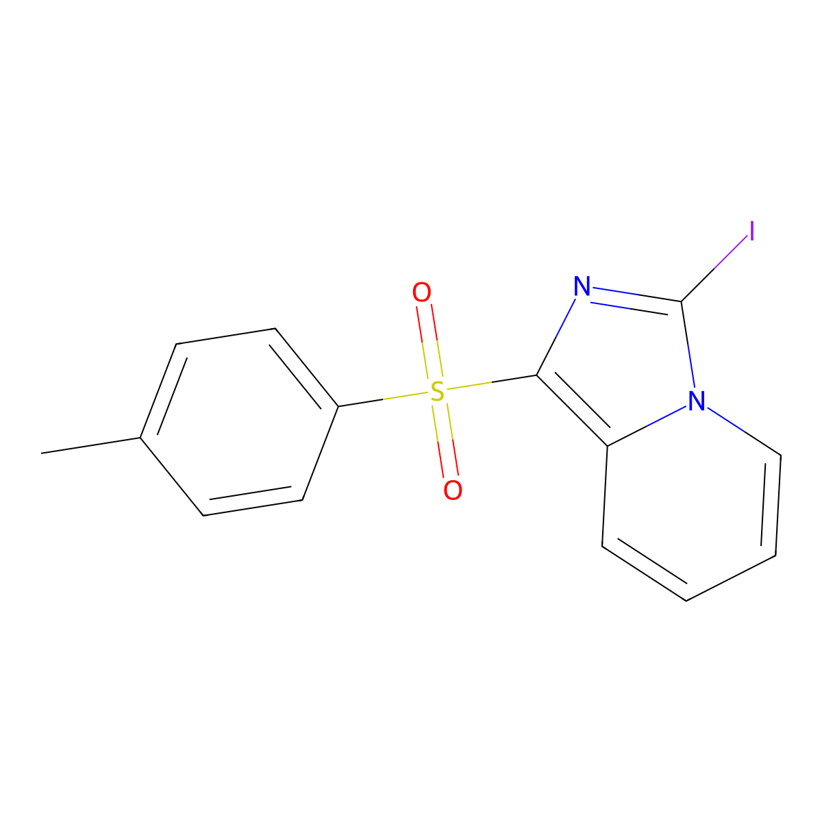 3-Iodo-1-(4-methylbenzenesulfonyl)imidazo[1,5-a]pyridine molecular structure, CAS 1426142-87-1
