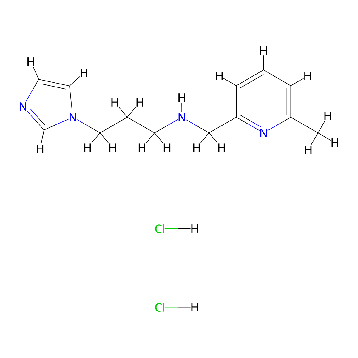 [3-(1H-Imidazol-1-yl)propyl][(6-methylpyridin-2-yl)methyl]amine dihydrochloride molecular structure, CAS 1426142-90-6