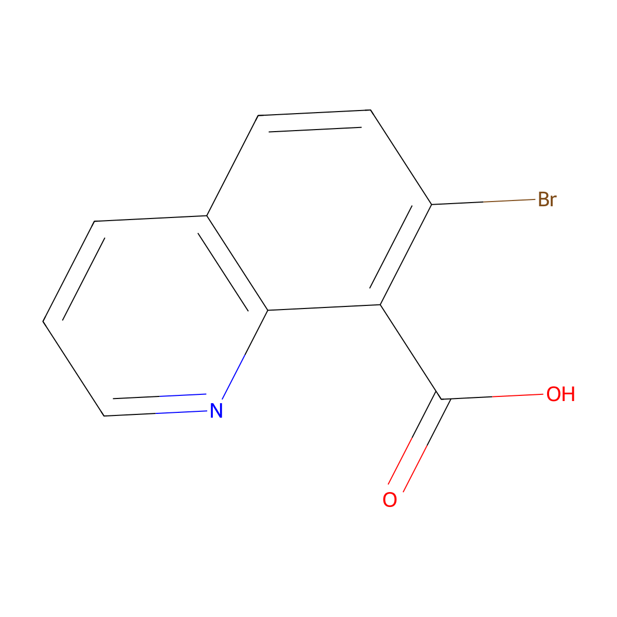 7-Bromoquinoline-8-carboxylic acid molecular structure, CAS 1426144-84-4
