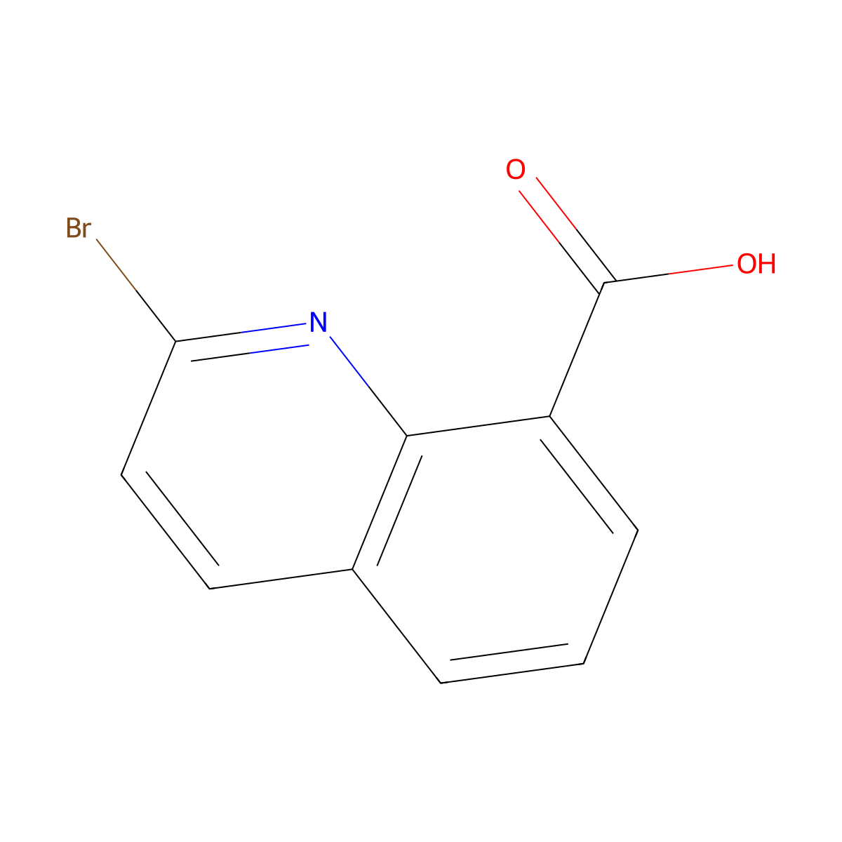 2-Bromoquinoline-8-carboxylic acid molecular structure, CAS 1426144-88-8