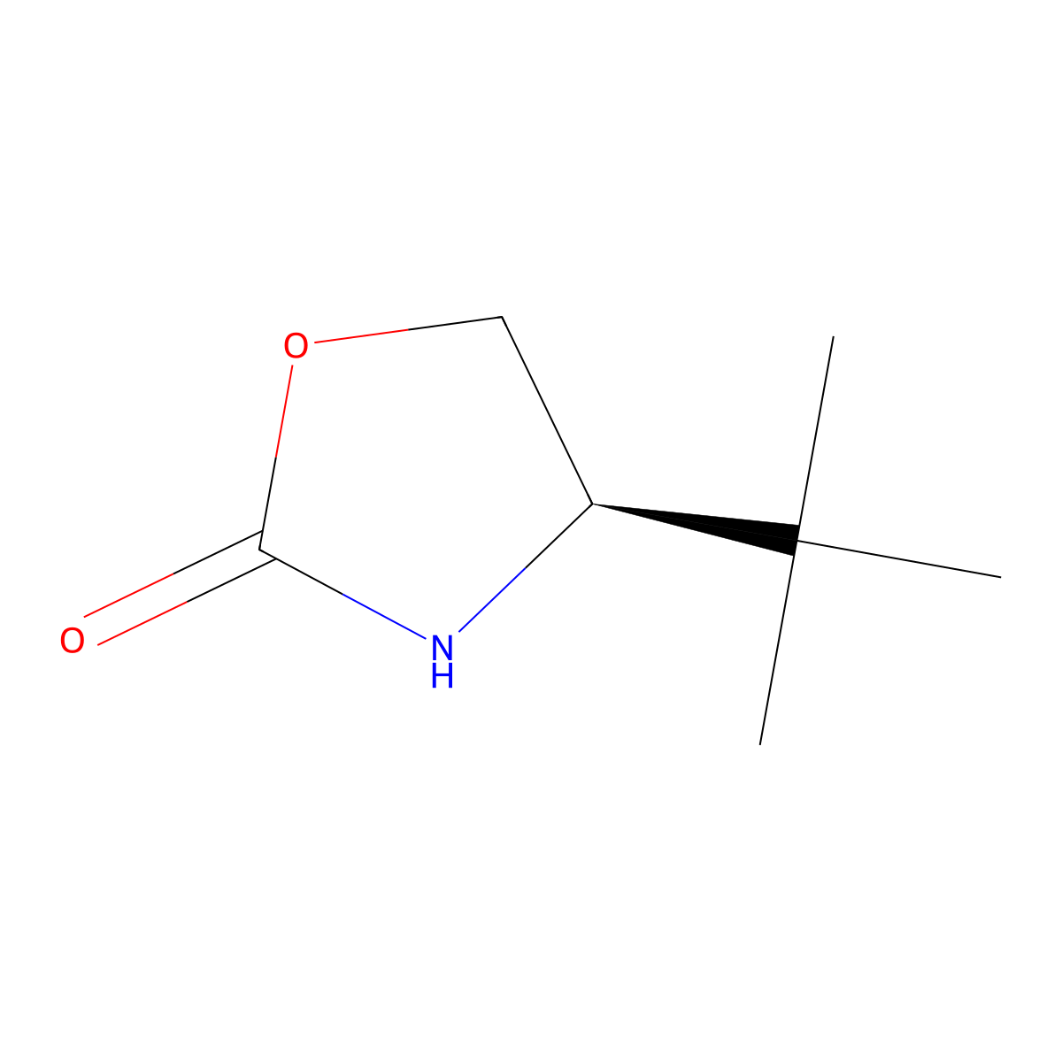 (4R)-4-tert-Butyl-1,3-oxazolidin-2-one molecular structure, CAS 142618-93-7