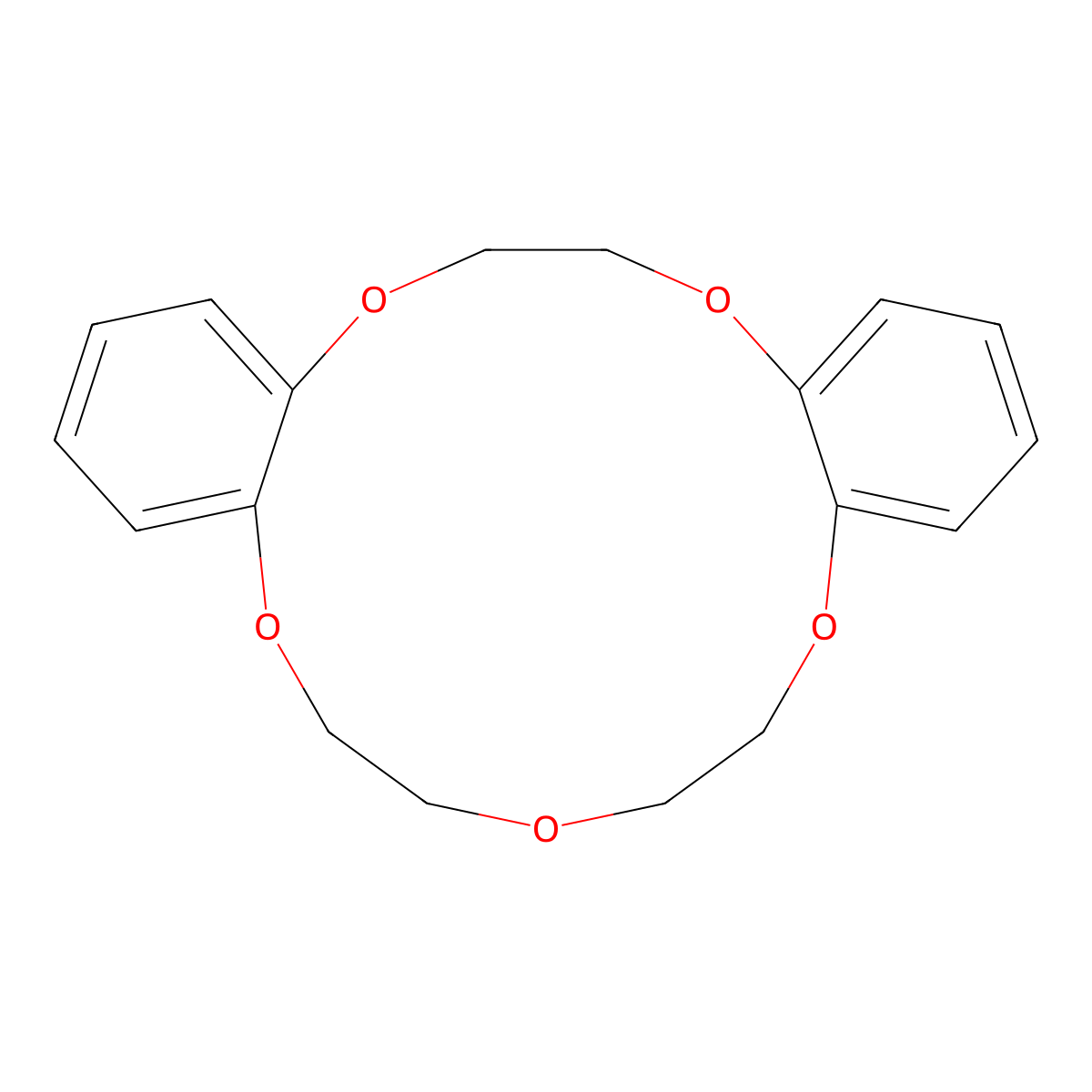 Dibenzo-15-crown 5-Ether molecular structure, CAS 14262-60-3