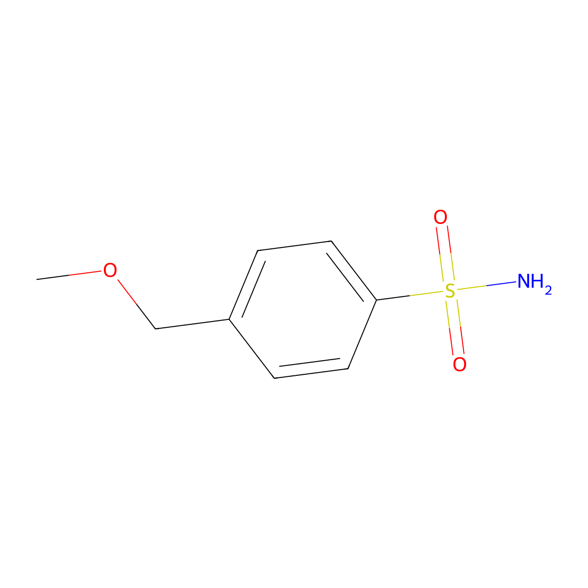 4-(Methoxymethyl)benzene-1-sulfonamide molecular structure, CAS 1426229-01-7