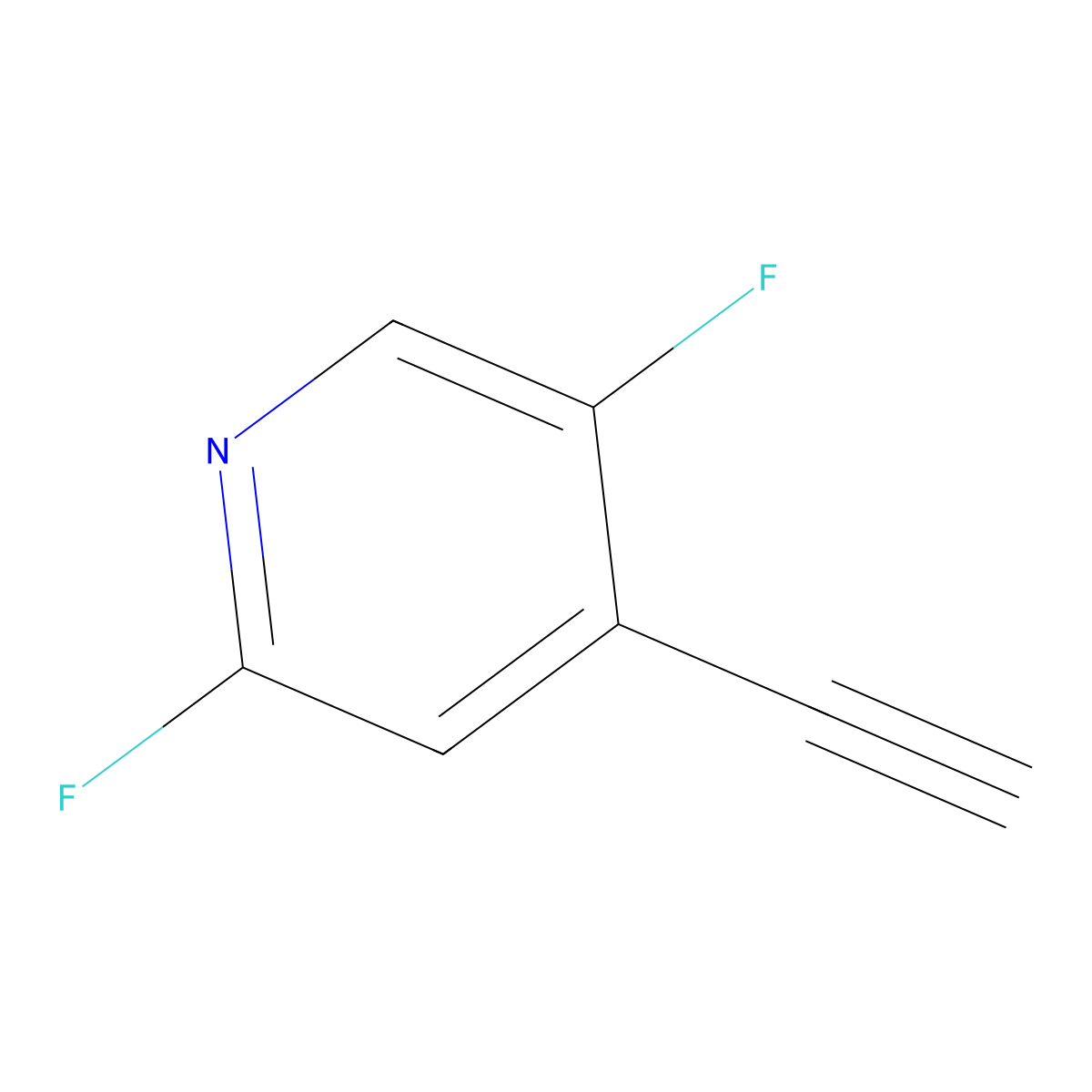 4-Ethynyl-2,5-difluoropyridine molecular structure, CAS 1426243-94-8