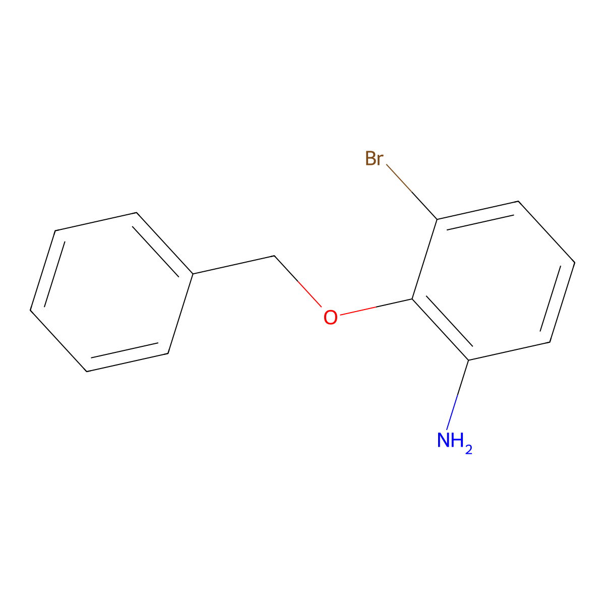 2-(Benzyloxy)-3-bromoaniline molecular structure, CAS 1426250-87-4