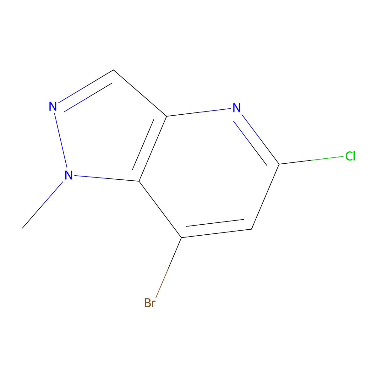 7-bromo-5-chloro-1-methyl-1H-Pyrazolo[4,3-b]pyridine molecular structure, CAS 1426254-96-7