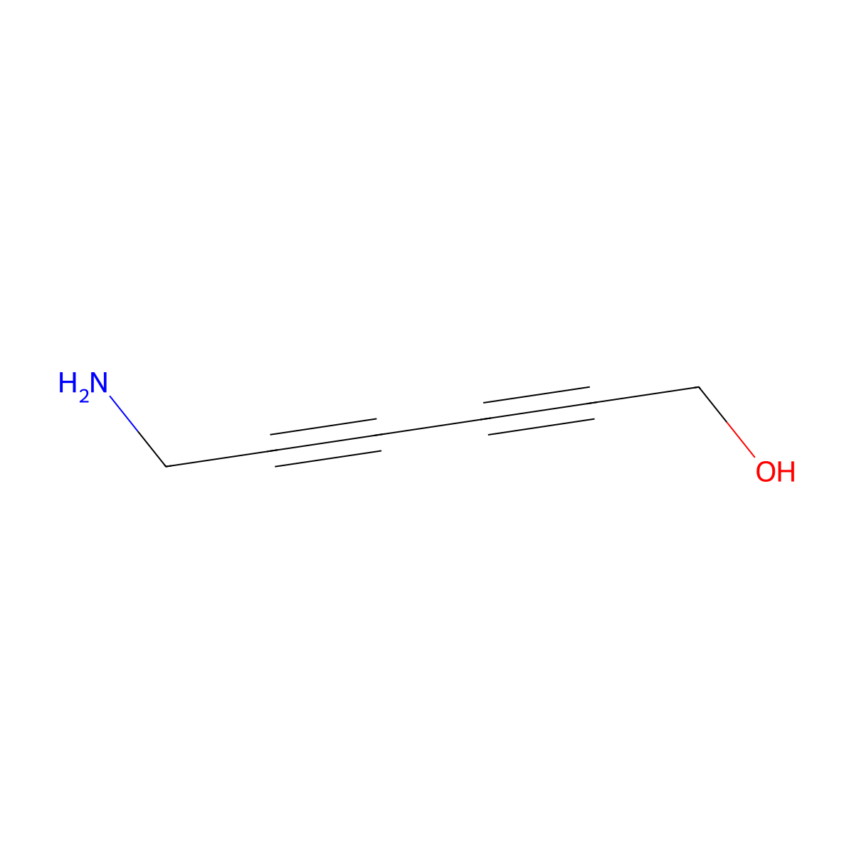 6-Aminohexa-2,4-diyn-1-ol molecular structure, CAS 142627-07-4