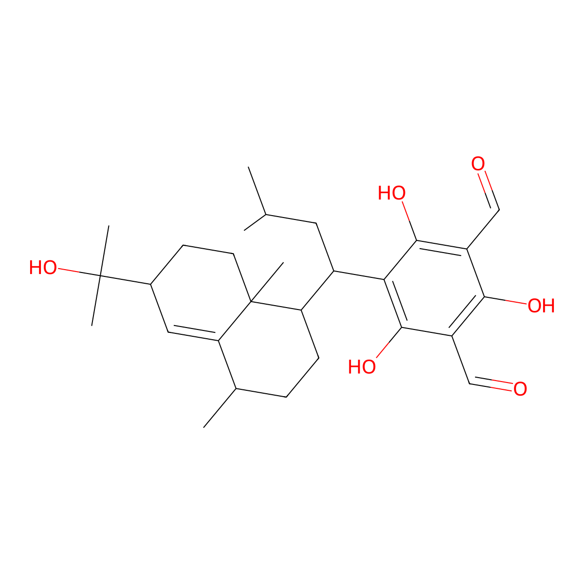 Macrocarpal E molecular structure, CAS 142628-54-4