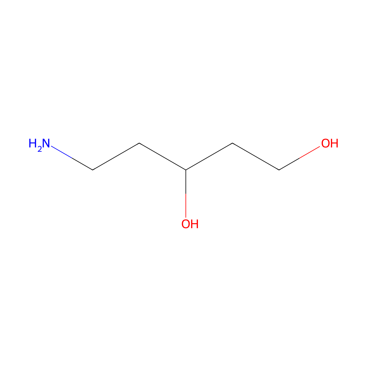 5-Aminopentane-1,3-diol molecular structure, CAS 1426326-26-2