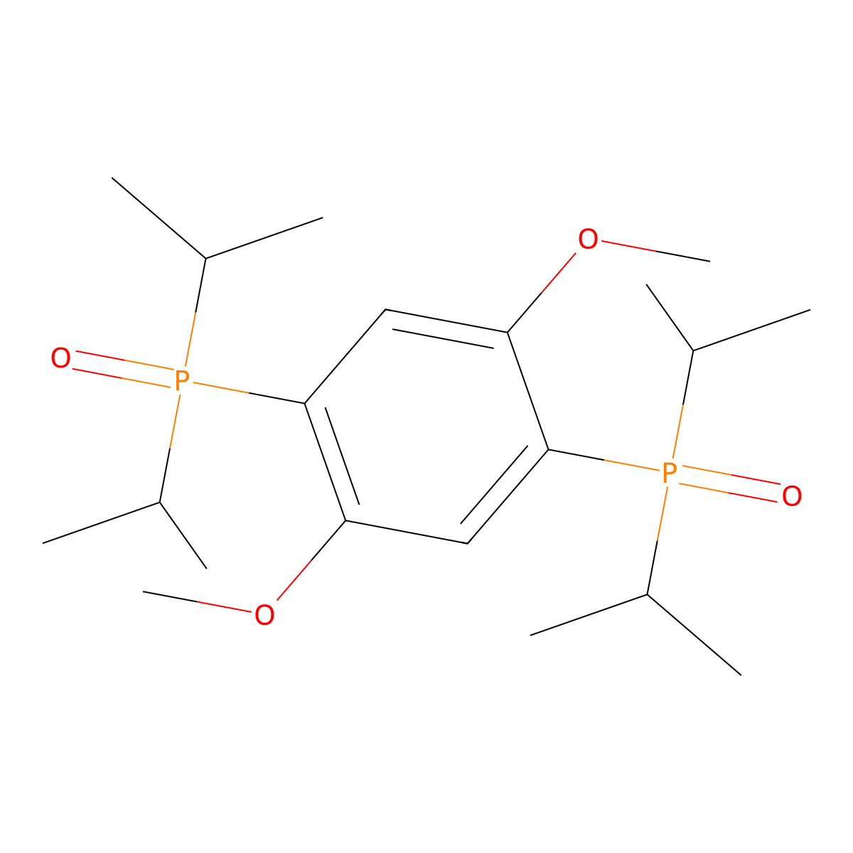 (2,5-Dimethoxy-1,4-phenylene)bis(di-i-propylphosphine oxide) molecular structure, CAS 1426397-81-0