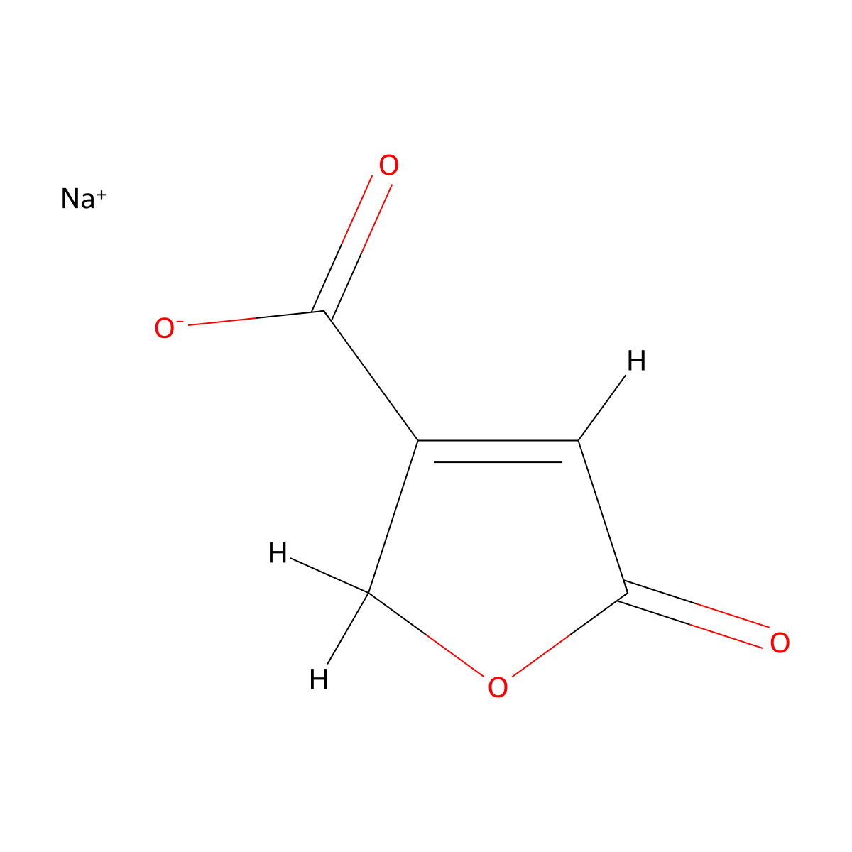 Sodium 5-oxo-2,5-dihydrofuran-3-carboxylate molecular structure, CAS 1426408-64-1
