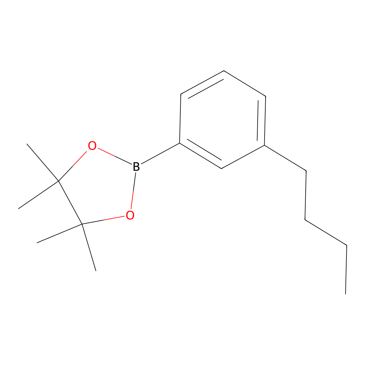 2-(3-Butylphenyl)-4,4,5,5-tetramethyl-1,3,2-dioxaborolane molecular structure, CAS 1426408-94-7