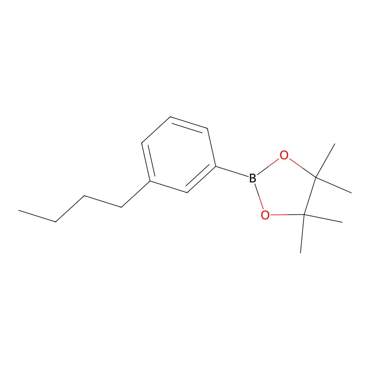 2-(3-Butylphenyl)-4,4,5,5-tetramethyl-1,3,2-dioxaborolane molecular structure, CAS 1426408-94-7