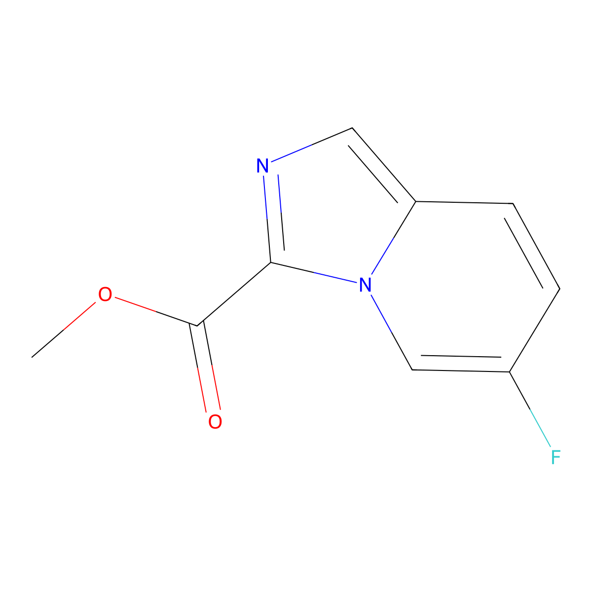 Methyl 6-fluoroimidazo[1,5-a]pyridine-3-carboxylate molecular structure, CAS 1426421-22-8