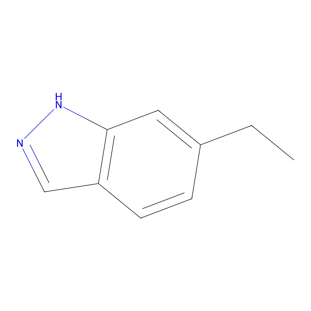 6-ethyl-1H-indazole molecular structure, CAS 1426422-13-0