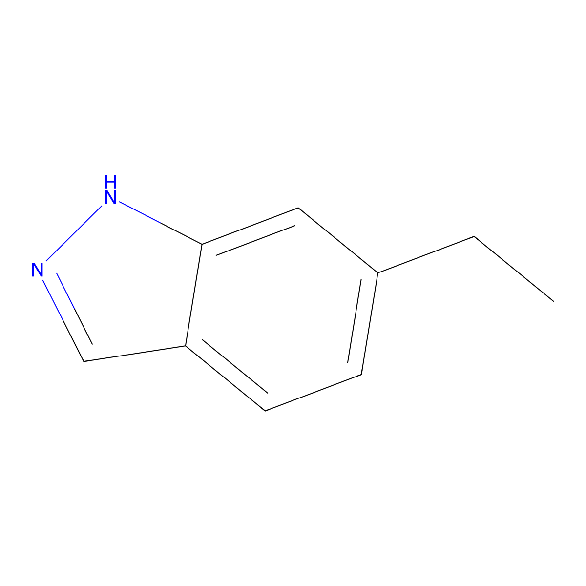 6-ethyl-1H-indazole molecular structure, CAS 1426422-13-0