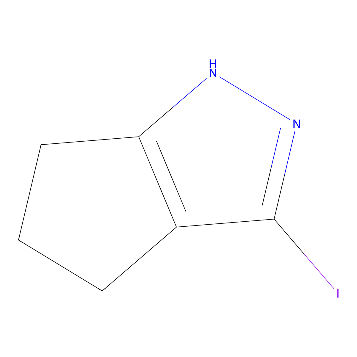 3-Iodo-1,4,5,6-tetrahydrocyclopenta[C]pyrazole molecular structure, CAS 1426424-00-1