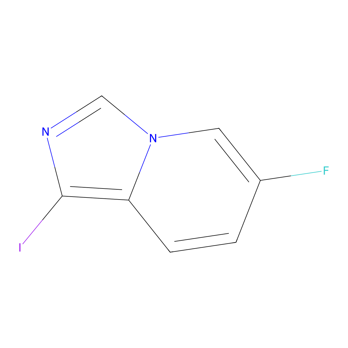 6-Fluoro-1-iodoimidazo[1,5-A]pyridine molecular structure, CAS 1426424-83-0