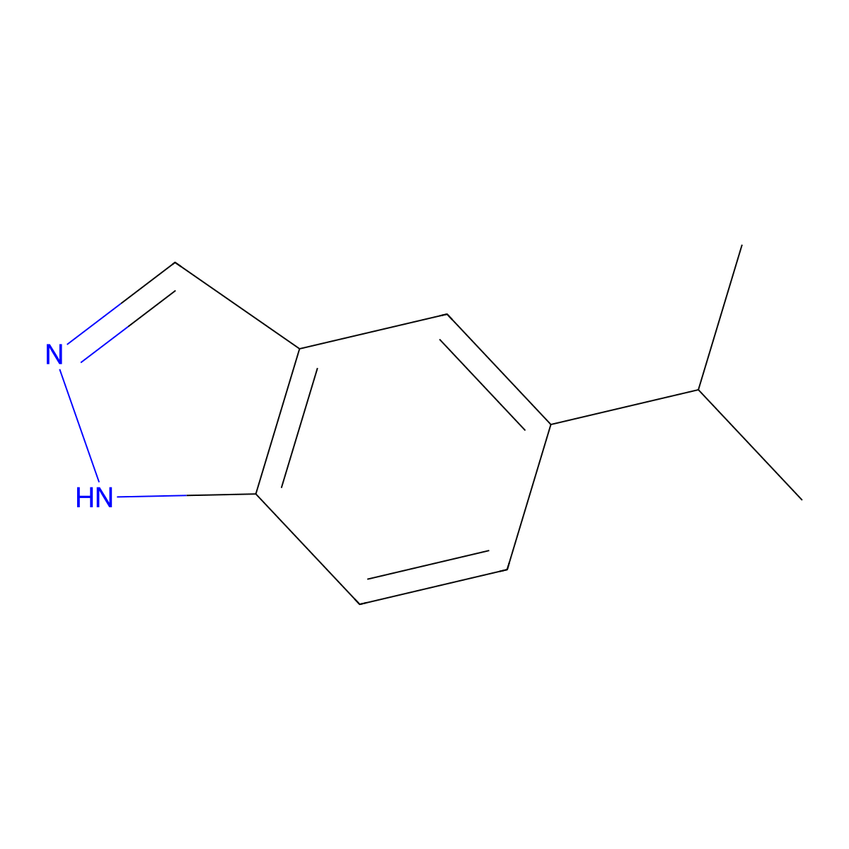 5-isopropyl-1H-indazole molecular structure, CAS 1426425-86-6
