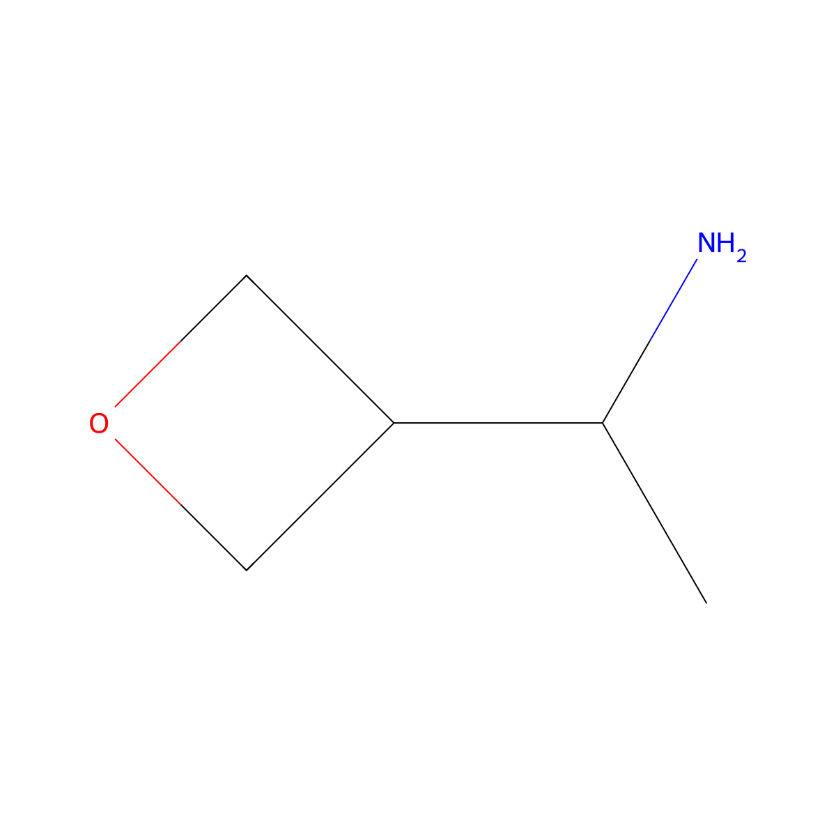 (1R)-1-(Oxetan-3-yl)ethanamine molecular structure, CAS 1426426-79-0