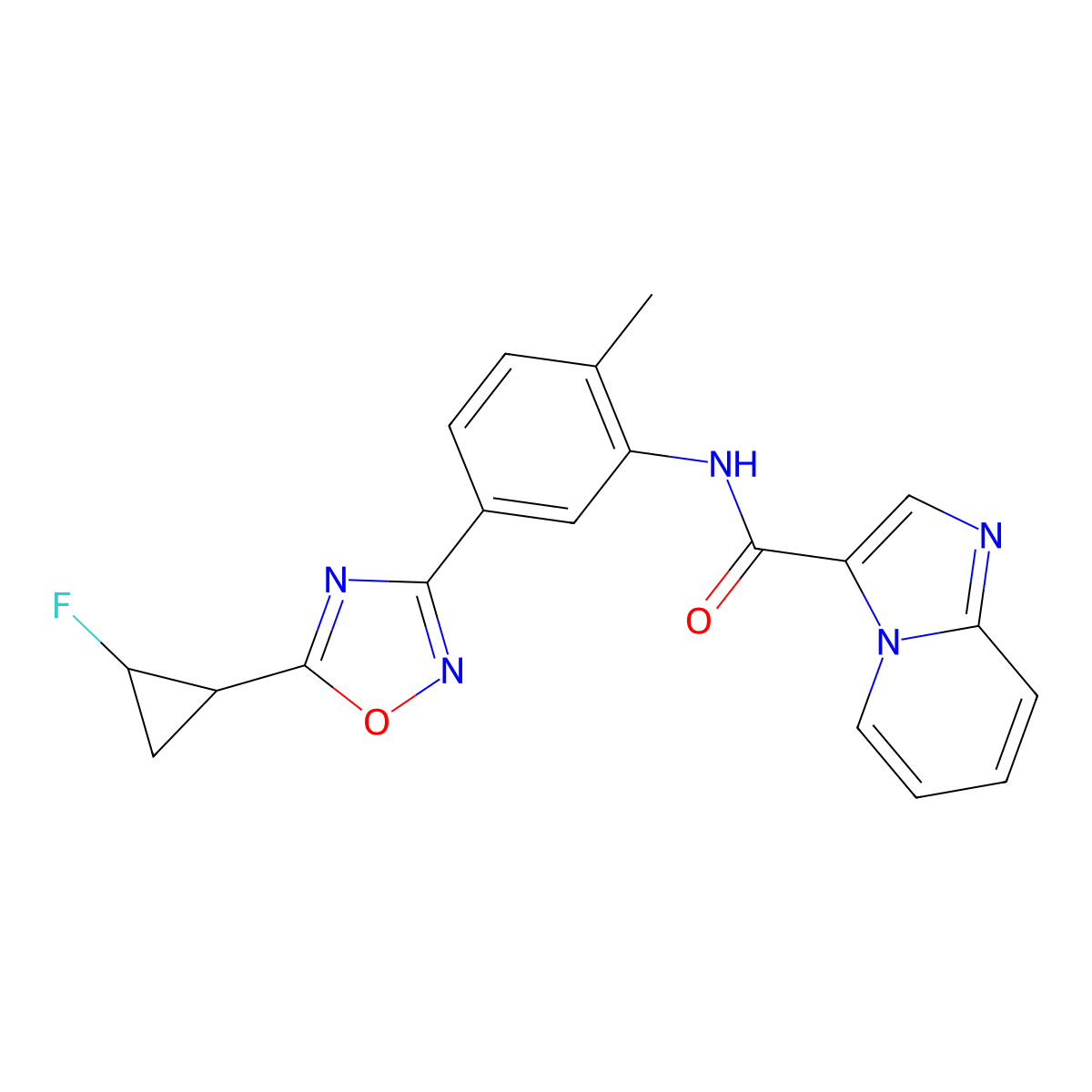 Labuxtinib molecular structure, CAS 1426449-01-5