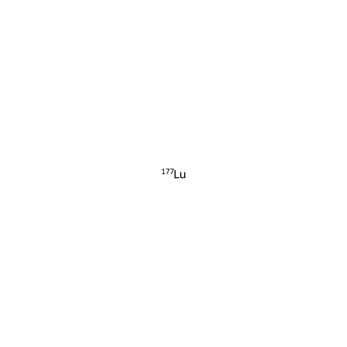 Lutetium Lu-177 molecular structure, CAS 14265-75-9