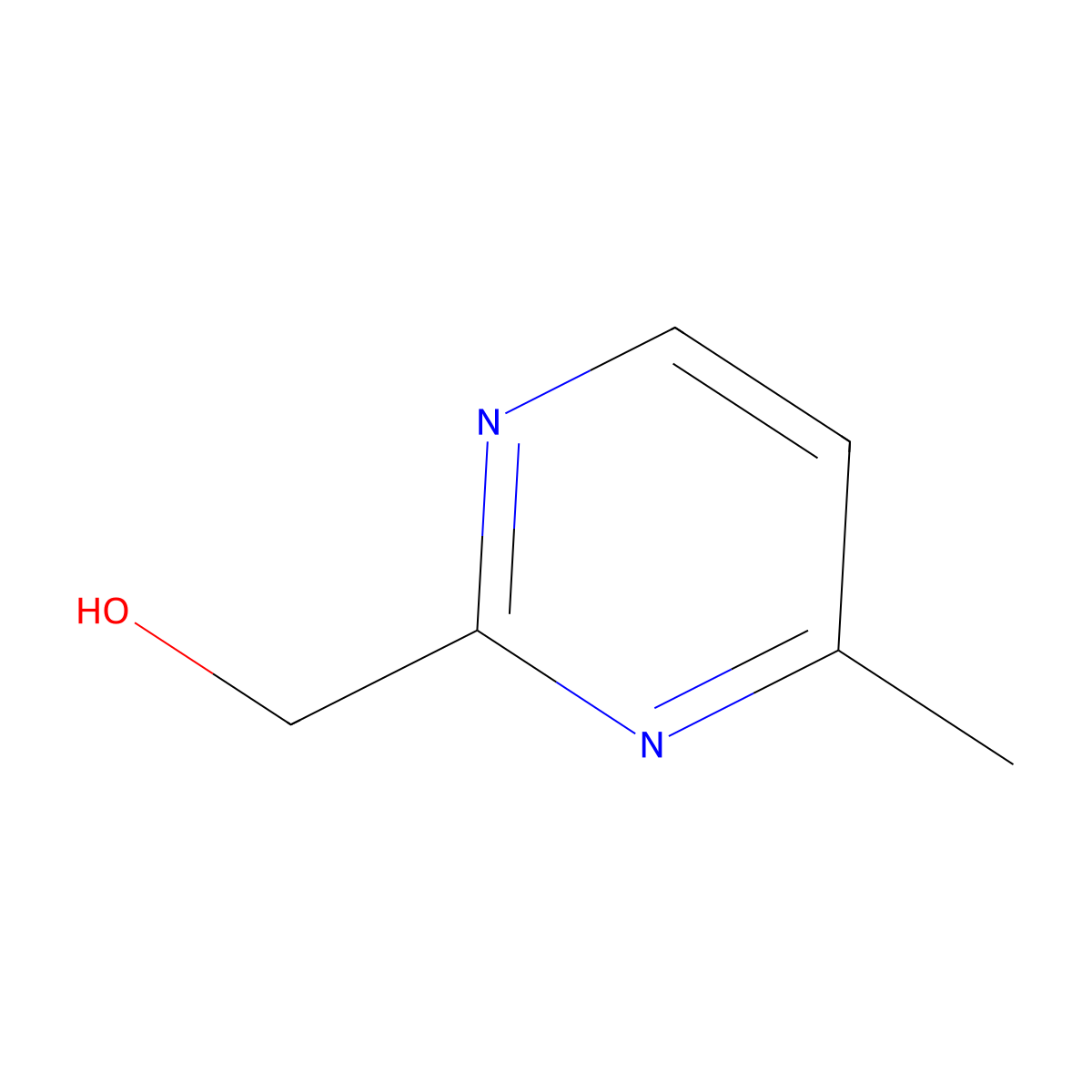 (4-Methylpyrimidin-2-yl)methanol molecular structure, CAS 142650-13-3