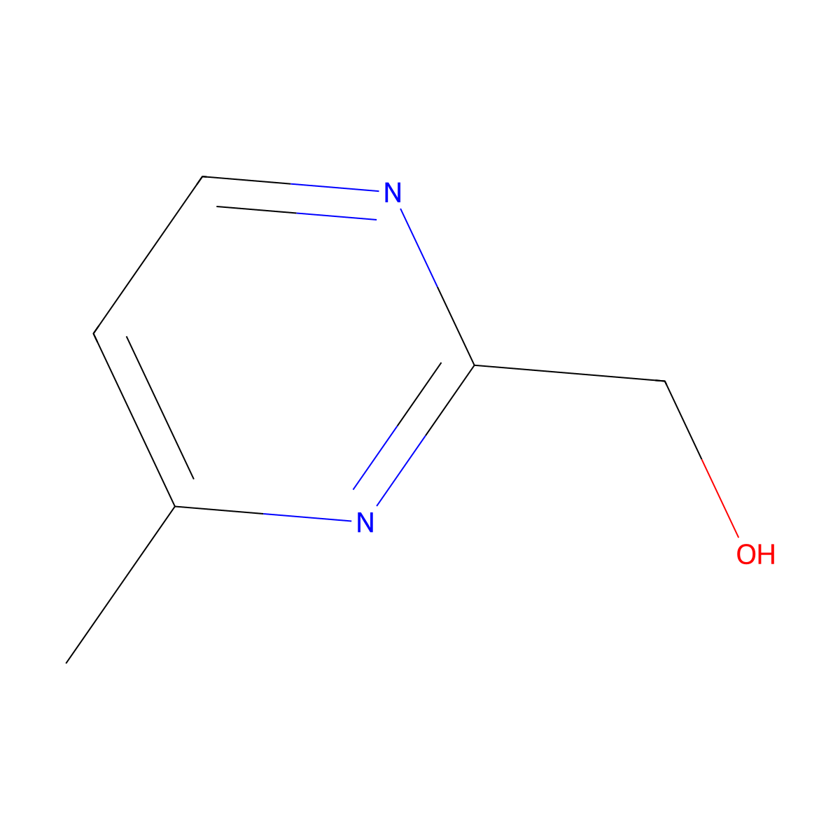 (4-Methylpyrimidin-2-yl)methanol molecular structure, CAS 142650-13-3