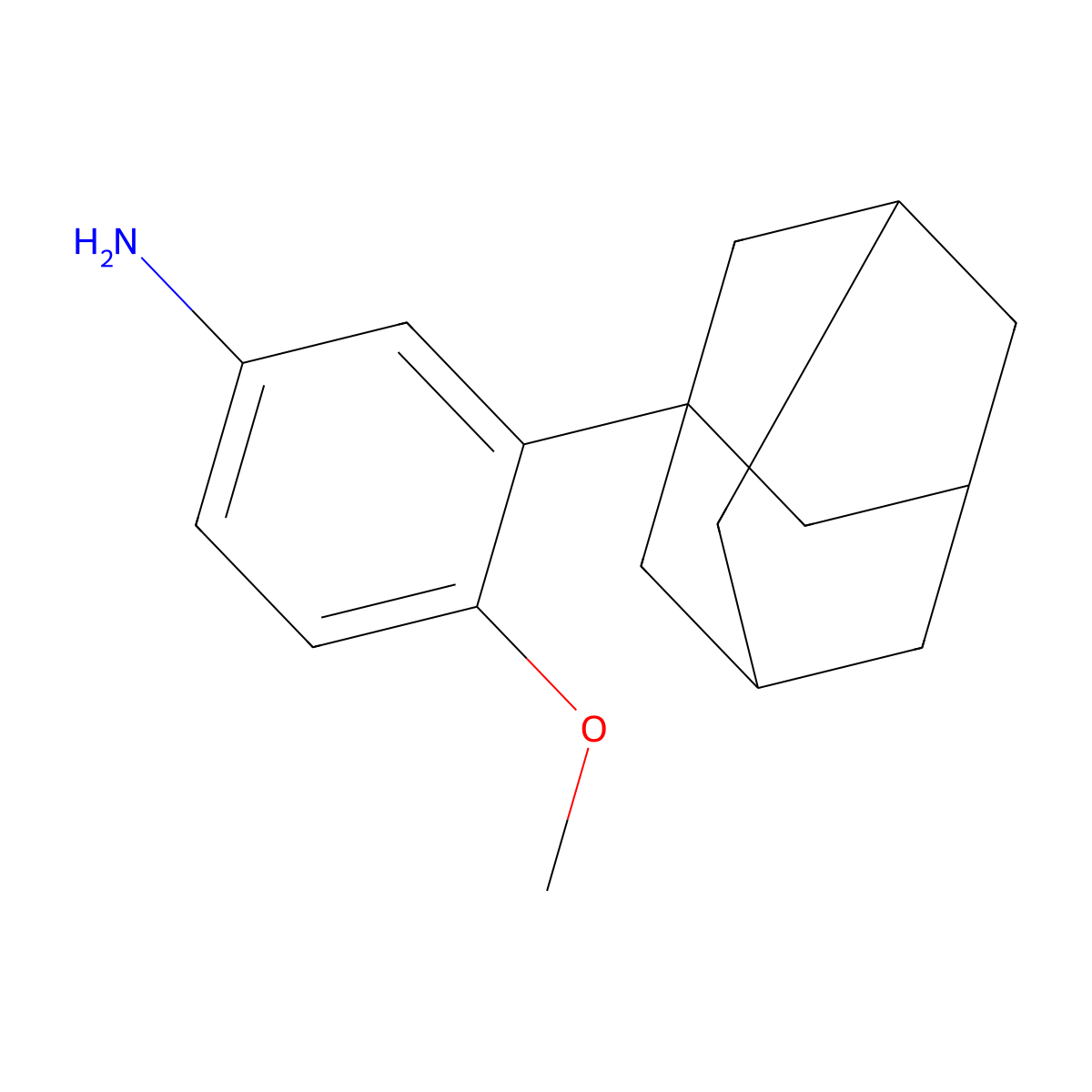 3-(1-Adamantyl)-4-methoxyaniline molecular structure, CAS 142651-04-5