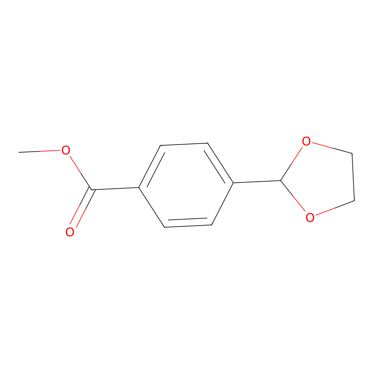 Methyl 4-(1,3-dioxolan-2-yl)benzoate molecular structure, CAS 142651-24-9