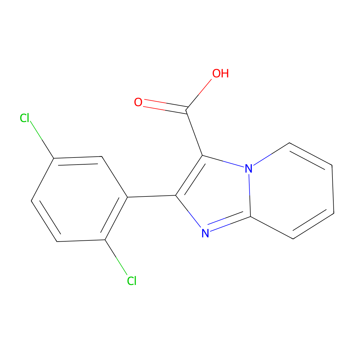 2-(2,5-Dichlorophenyl)imidazo[1,2-A]pyridine-3-carboxylic acid molecular structure, CAS 1426521-22-3