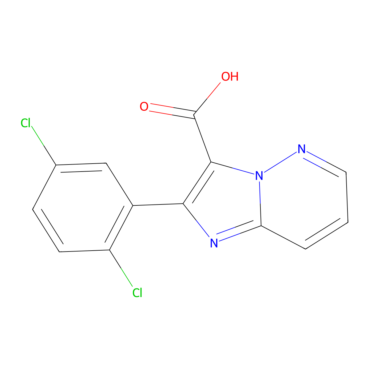 2-(2,5-Dichlorophenyl)imidazo[1,2-B]pyridazine-3-carboxylic acid molecular structure, CAS 1426521-23-4