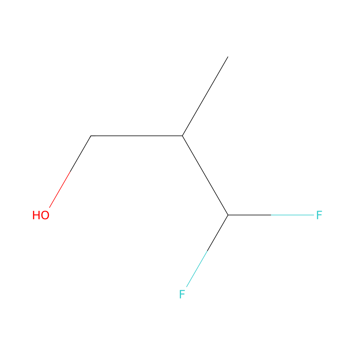 3,3-Difluoro-2-methylpropan-1-ol molecular structure, CAS 1426579-95-4