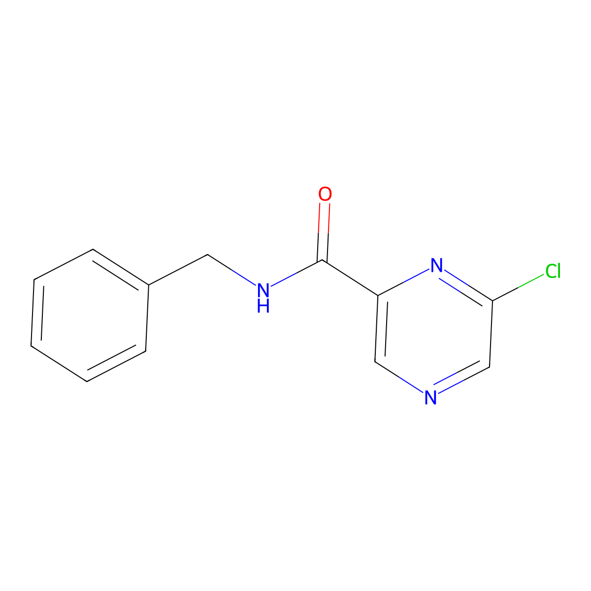 N-Benzyl-6-chloropyrazine-2-carboxamide molecular structure, CAS 1426690-33-6