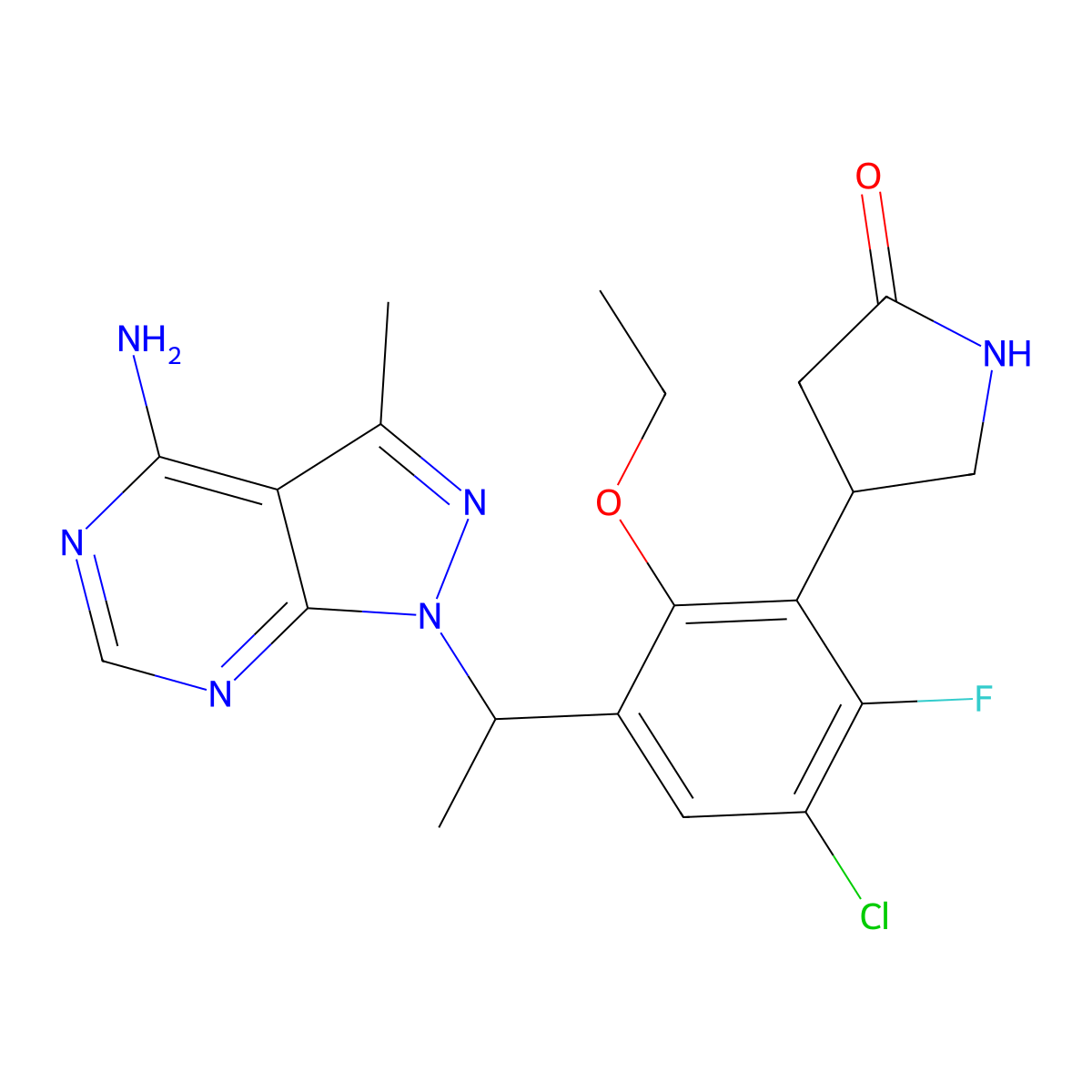 Parsaclisib molecular structure, CAS 1426698-88-5