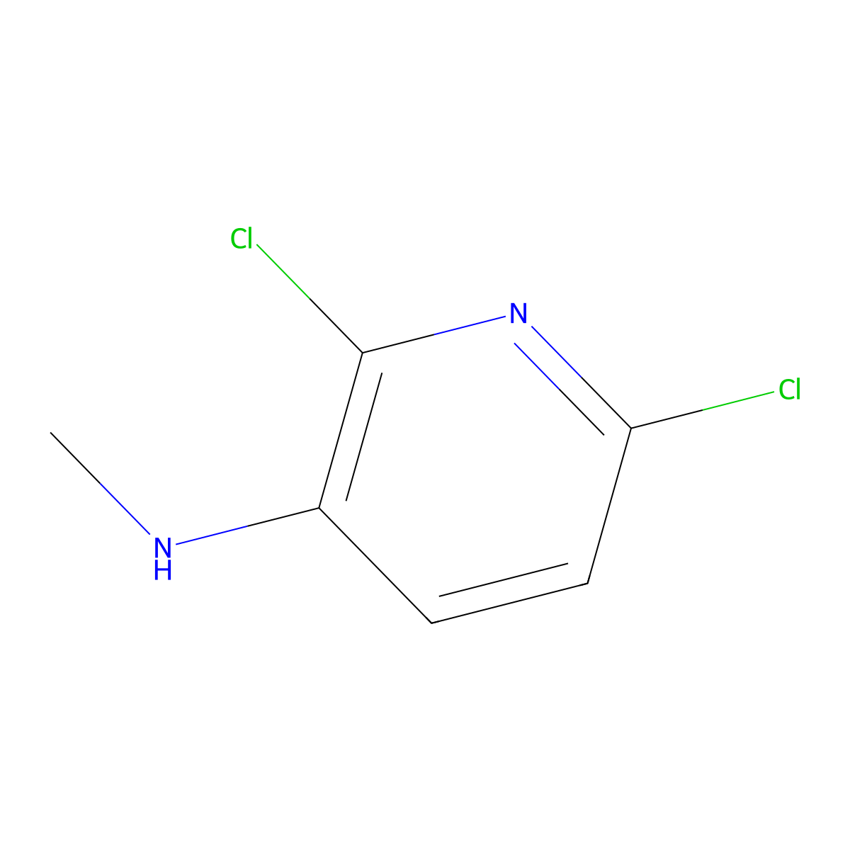 2,6-Dichloro-N-methylpyridin-3-amine molecular structure, CAS 142670-86-8