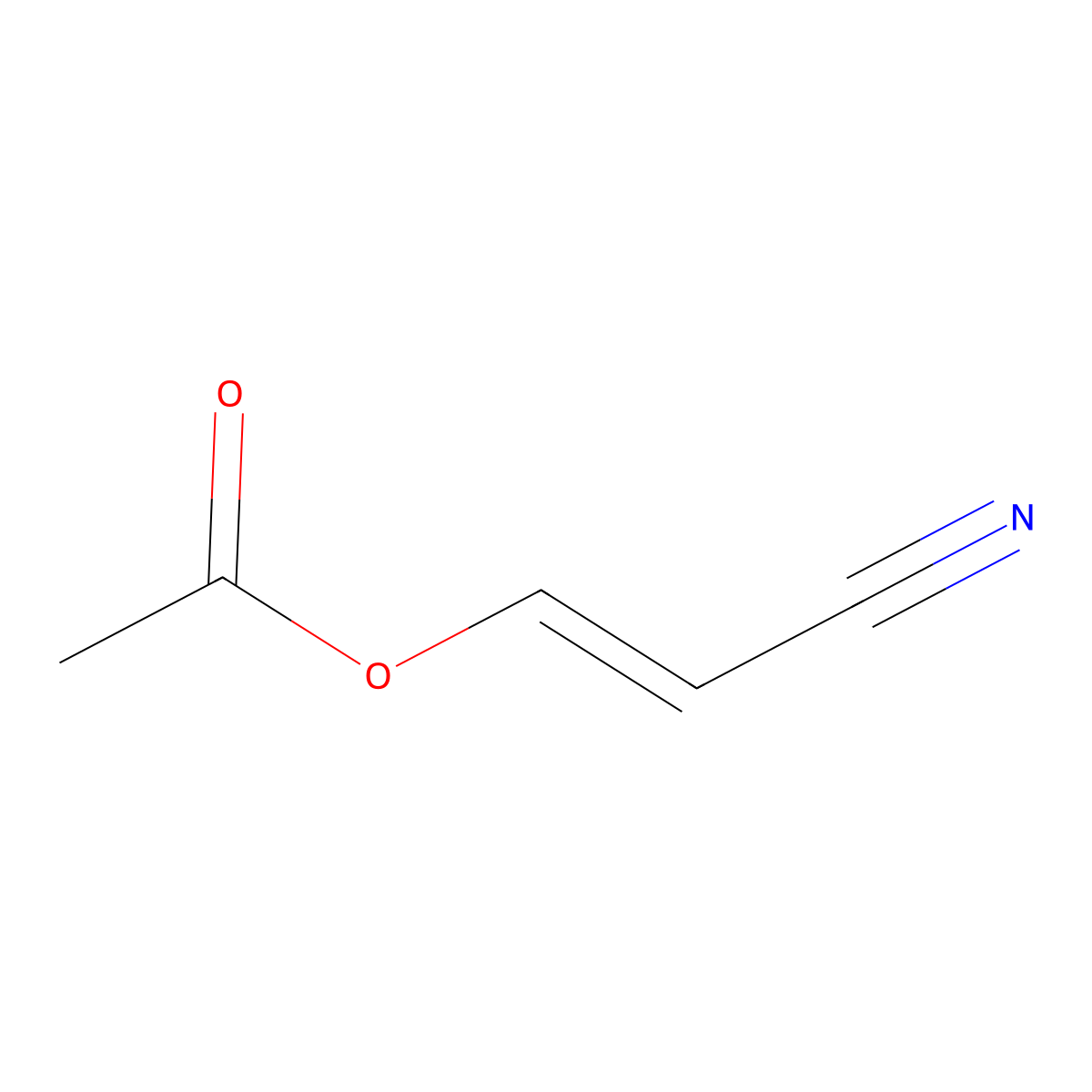 3-Cyanopropenyl acetate molecular structure, CAS 14268-54-3