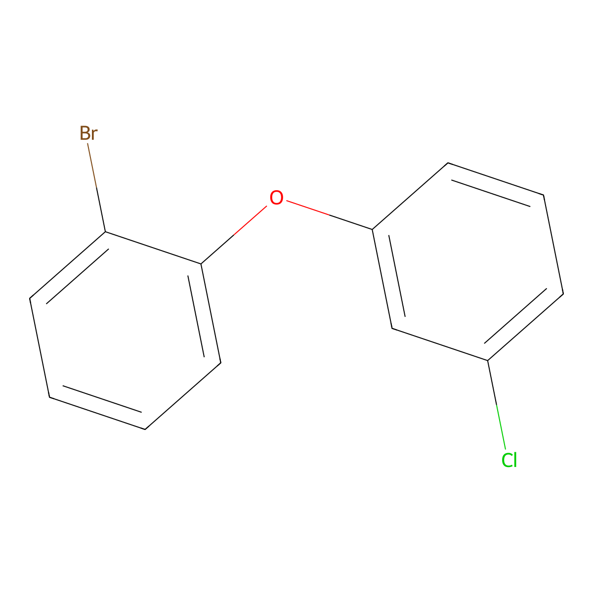 1-Bromo-2-(3-chlorophenoxy)benzene molecular structure, CAS 1426805-09-5