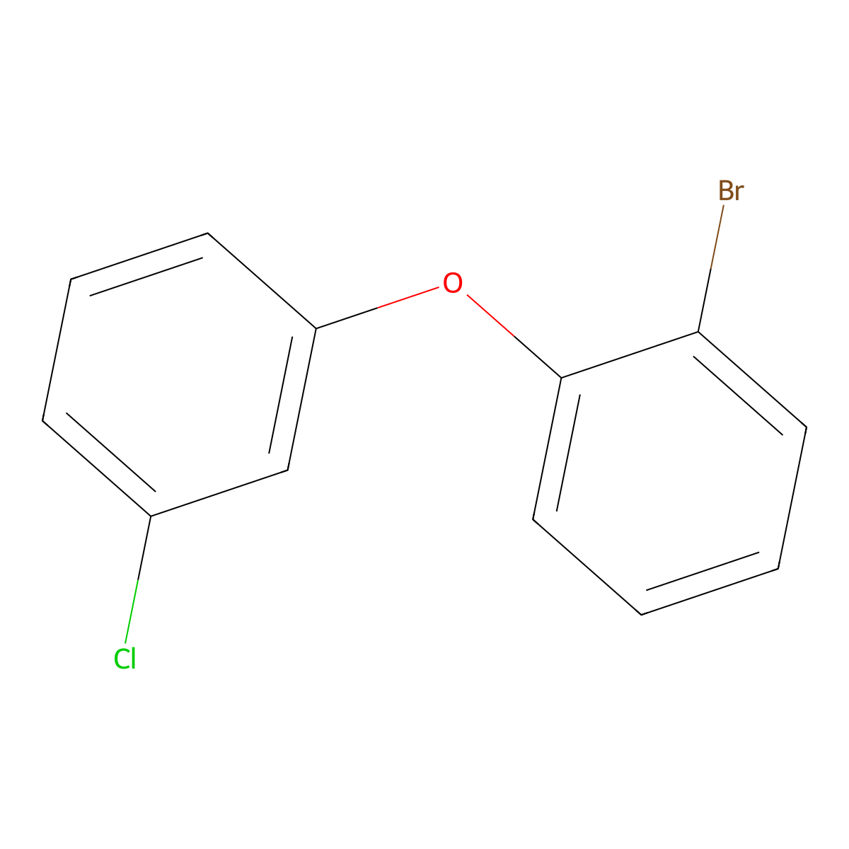 1-Bromo-2-(3-chlorophenoxy)benzene molecular structure, CAS 1426805-09-5
