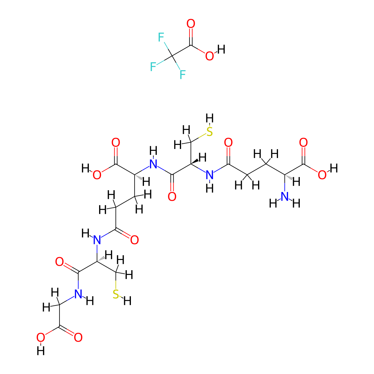 Phytochelatin 2 (PC2) (TFA) molecular structure, CAS 1426828-27-4