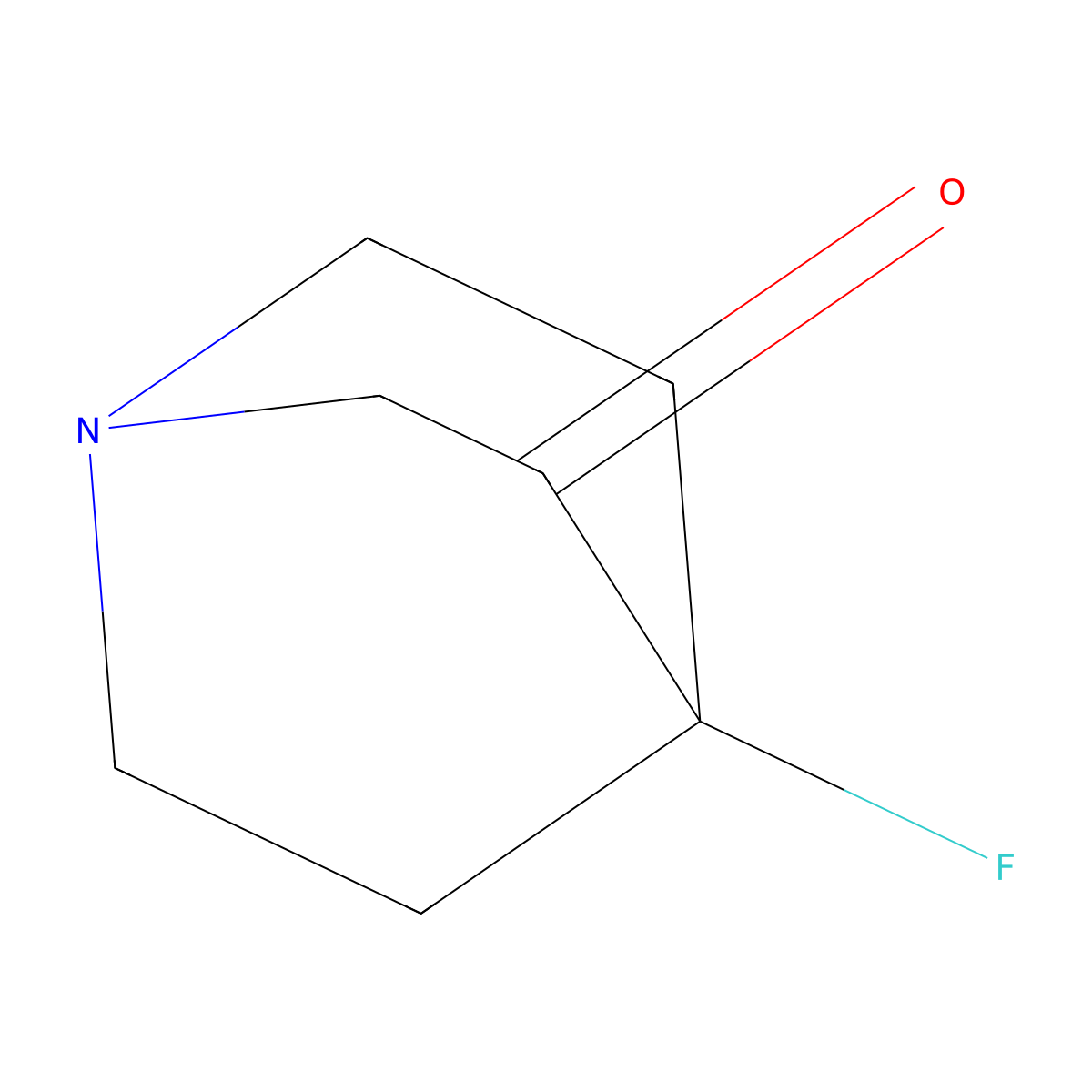 4-Fluoroquinuclidin-3-one molecular structure, CAS 1426832-19-0