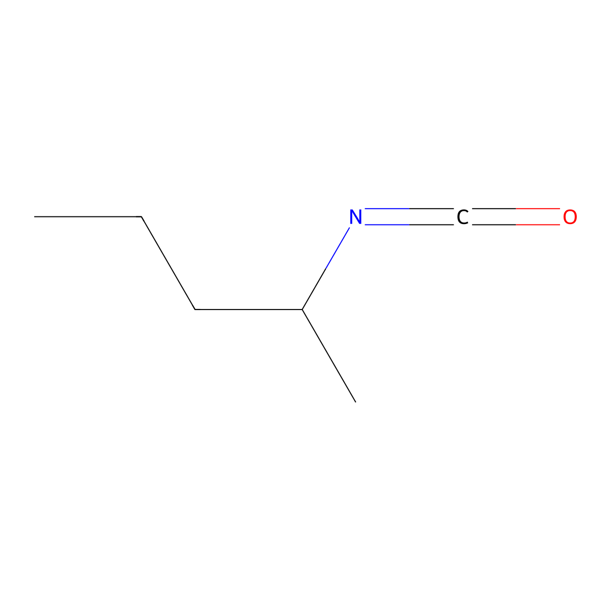 2-Isocyanatopentane molecular structure, CAS 142688-48-0
