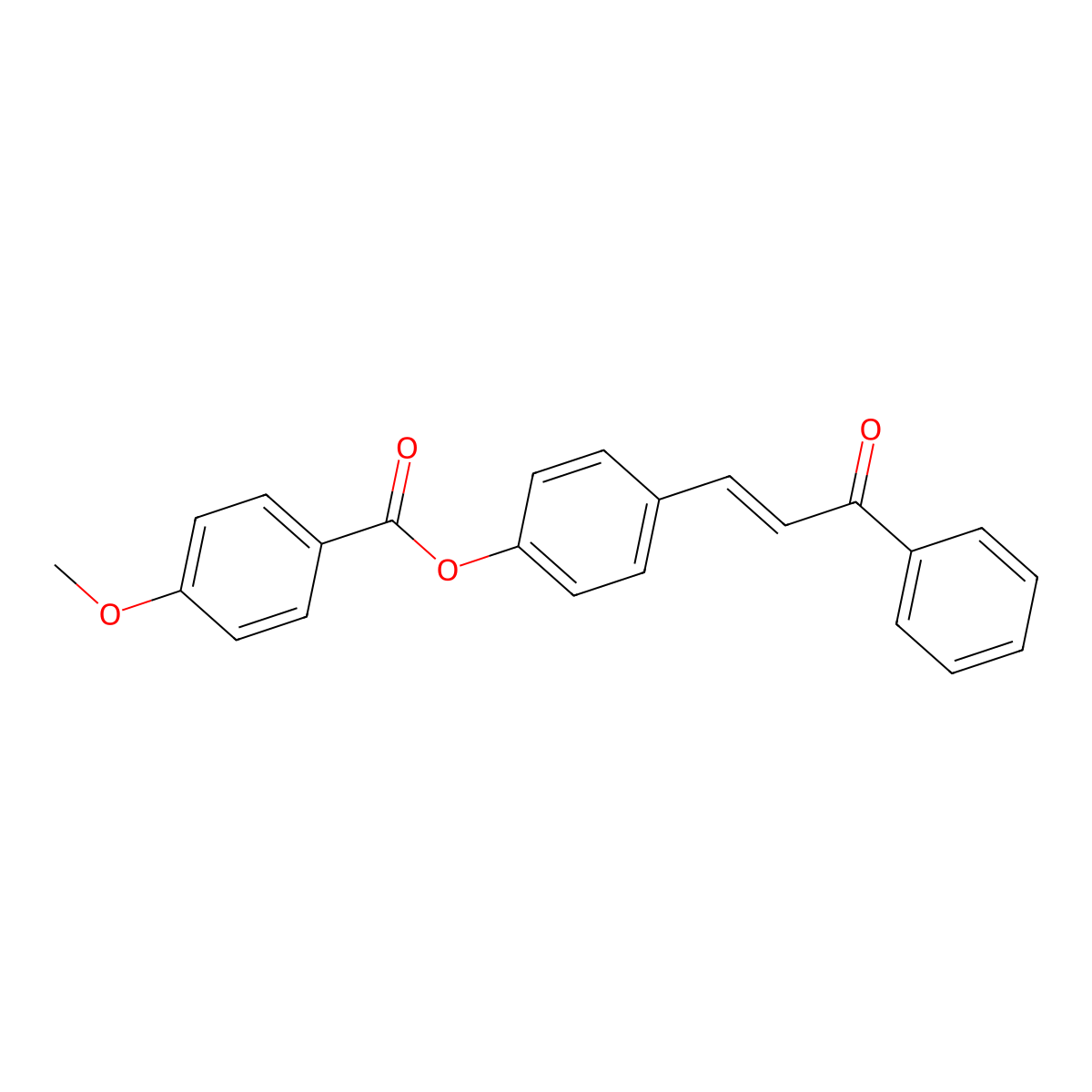4-[(1E)-3-oxo-3-phenylprop-1-en-1-yl]phenyl 4-methoxybenzoate molecular structure, CAS 1426927-68-5