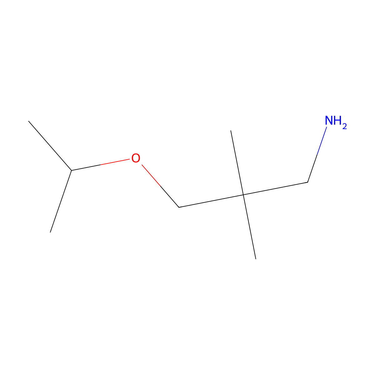2,2-Dimethyl-3-(propan-2-yloxy)propan-1-amine molecular structure, CAS 1426954-75-7
