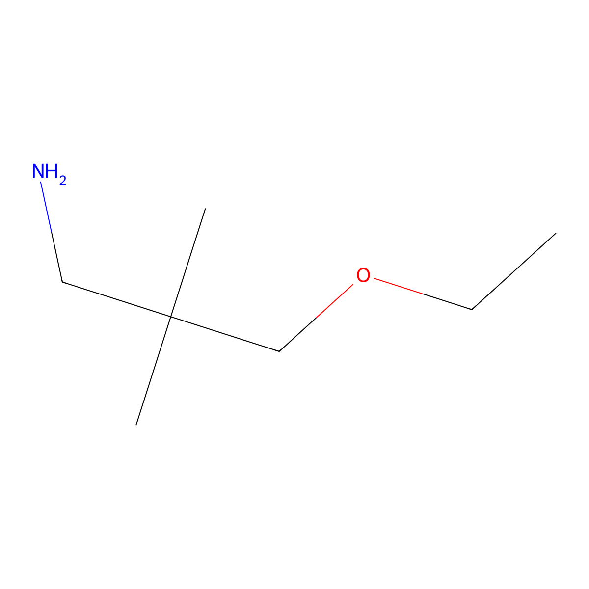 3-Ethoxy-2,2-dimethylpropan-1-amine molecular structure, CAS 1426955-27-2