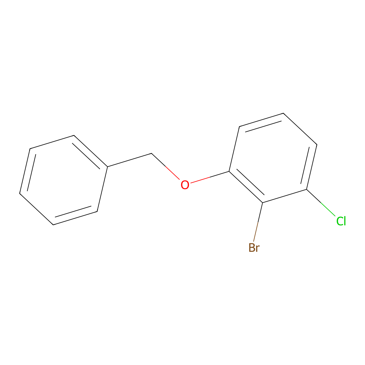 1-(Benzyloxy)-2-bromo-3-chlorobenzene molecular structure, CAS 1426958-43-1